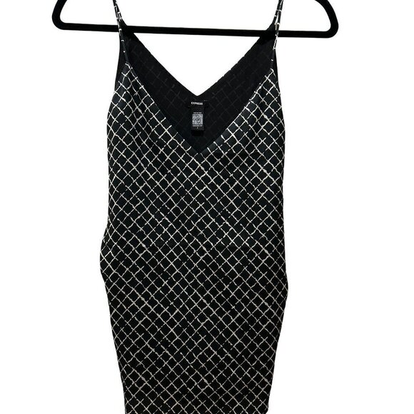 Express Tops - Express Diamond Accent Black Tank Soft Cami Business Casual Womens SZ Snall